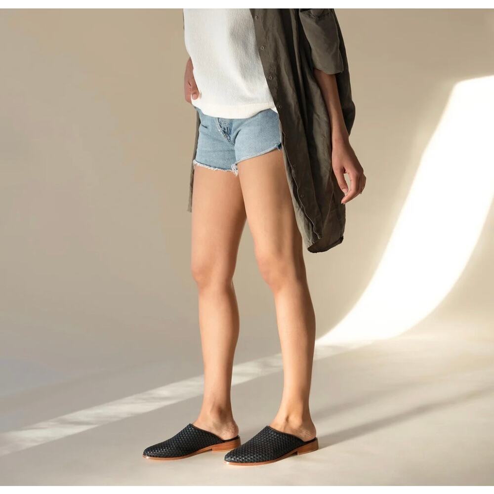 NEW AMA woven mule size black Nisolo